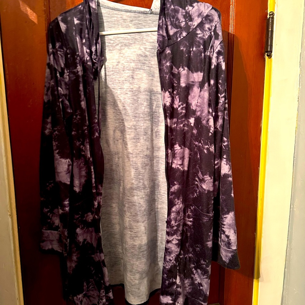 Tie dye zip up jacket. Never worn.